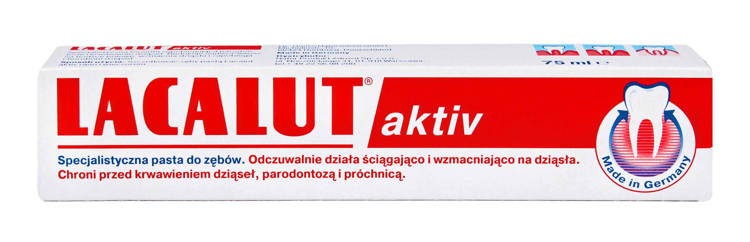 Lacalut Activ zubná pasta proti parodontóze 75ml