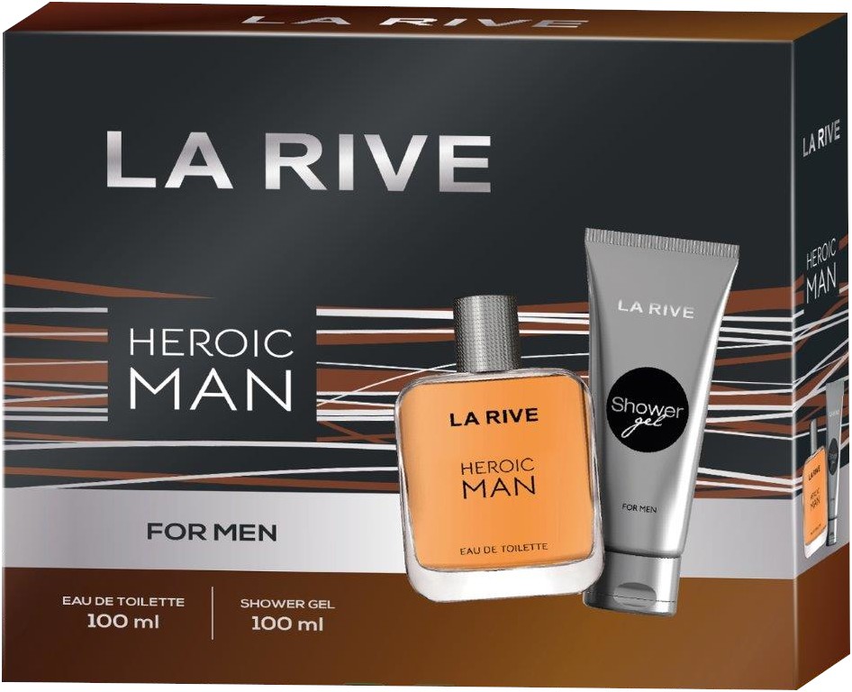 Darčeková sada LA RIVE Man Heroic Man (toaletná voda 100 ml + sprchový gél 100 ml)