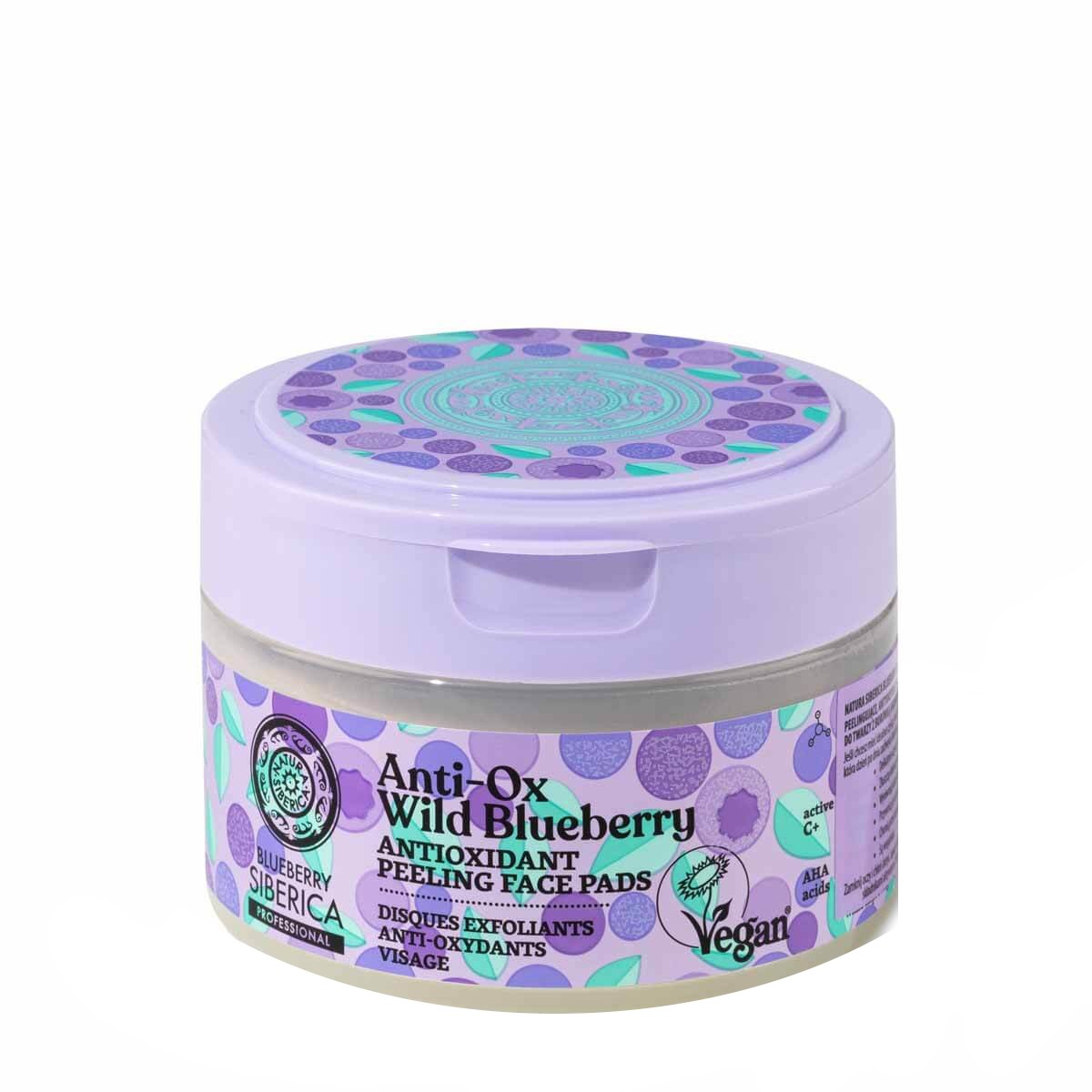 SIBERICA Blueberry Profesionálne peelingové antioxidačné vložky na tvár Anti-Ox Wild Blueberry 1 balenie - 20 ks.