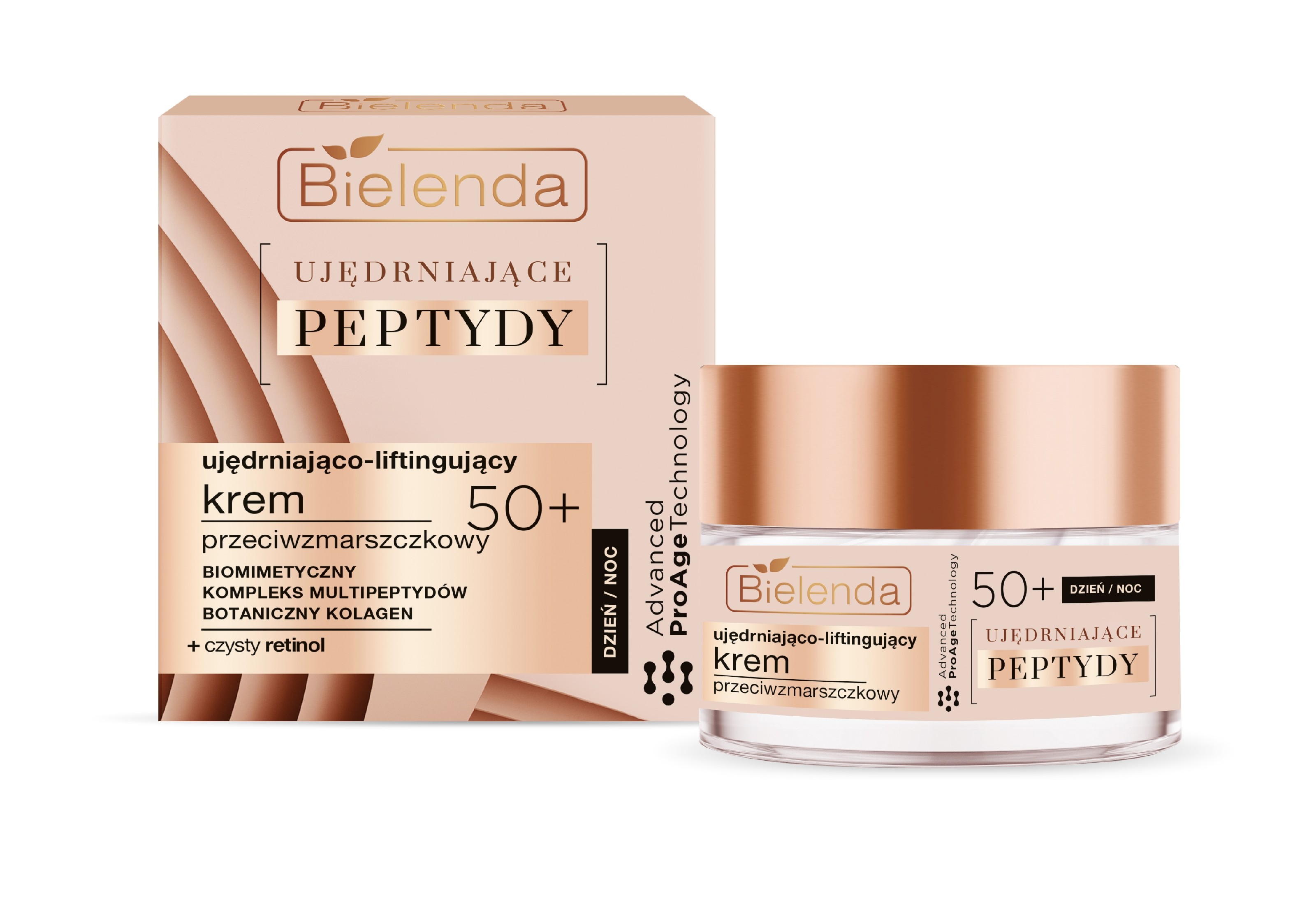 BIELENDA FIRMING PEPTIDES 50+ Spevňujúci a liftingový krém proti vráskam 50 ml