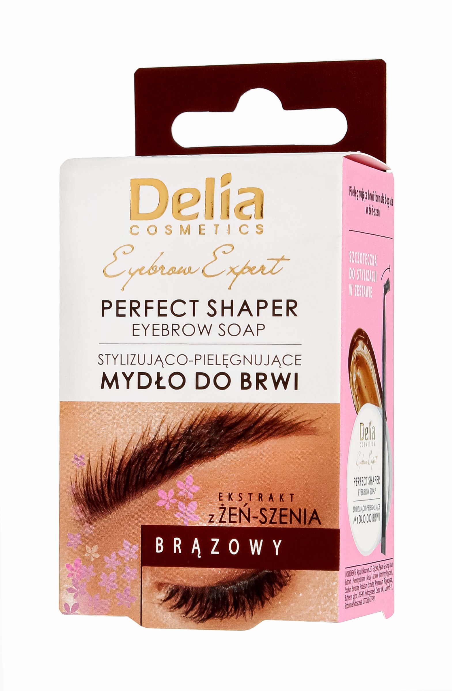 Delia Cosmetics Expert Styling and Care Mydlo na obočie hnedé 10ml