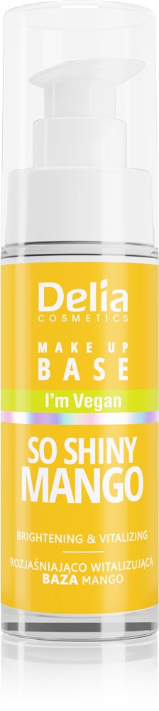 DELIA Make-up Base Rozjasňujúca a vitalizujúca vegánska báza pod make-up So Shiny Mango 30 ml