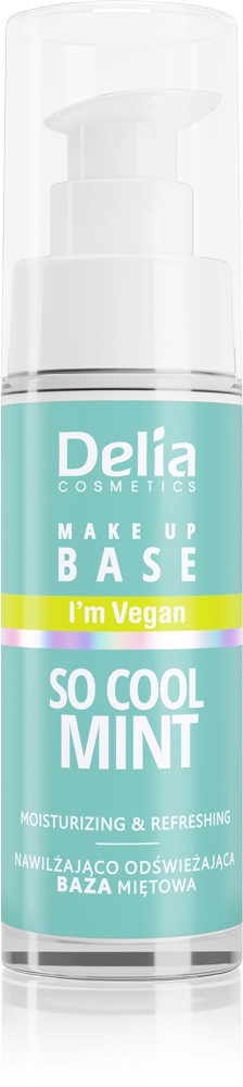 DELIA COSMETICS Hydratačná a osviežujúca vegánska báza pod make-up So Cool Mint 30 ml