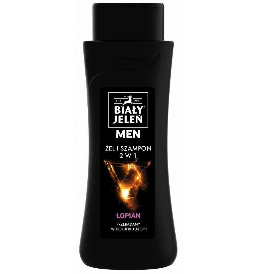 Biely Jeleň for Men šampón hypoalergénny gél 2v1 minerály 300ml