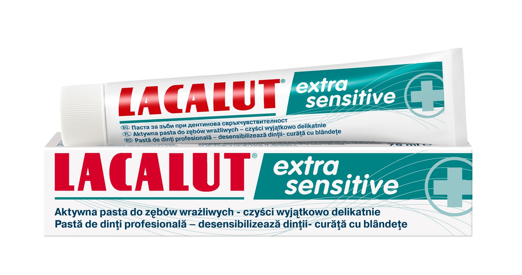 Lacalut zubná pasta Extra Sensitive 75ml