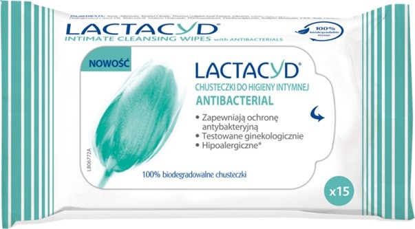 Lactacyd Antibakteriálne obrúsky na intímnu hygienu 1op.- 15ks