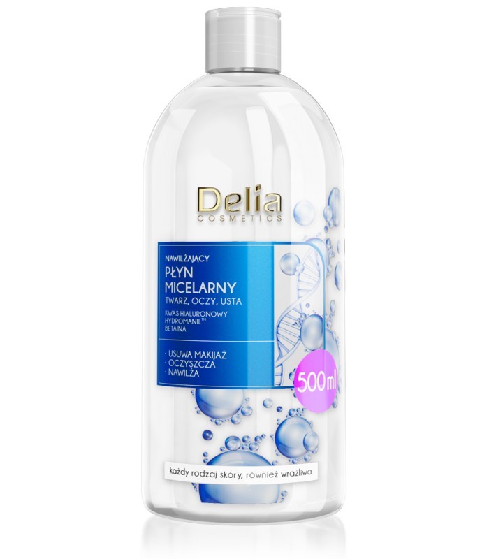 DELIA COSMETICS Hydratačný micerálny tekutý odličovač 500ml