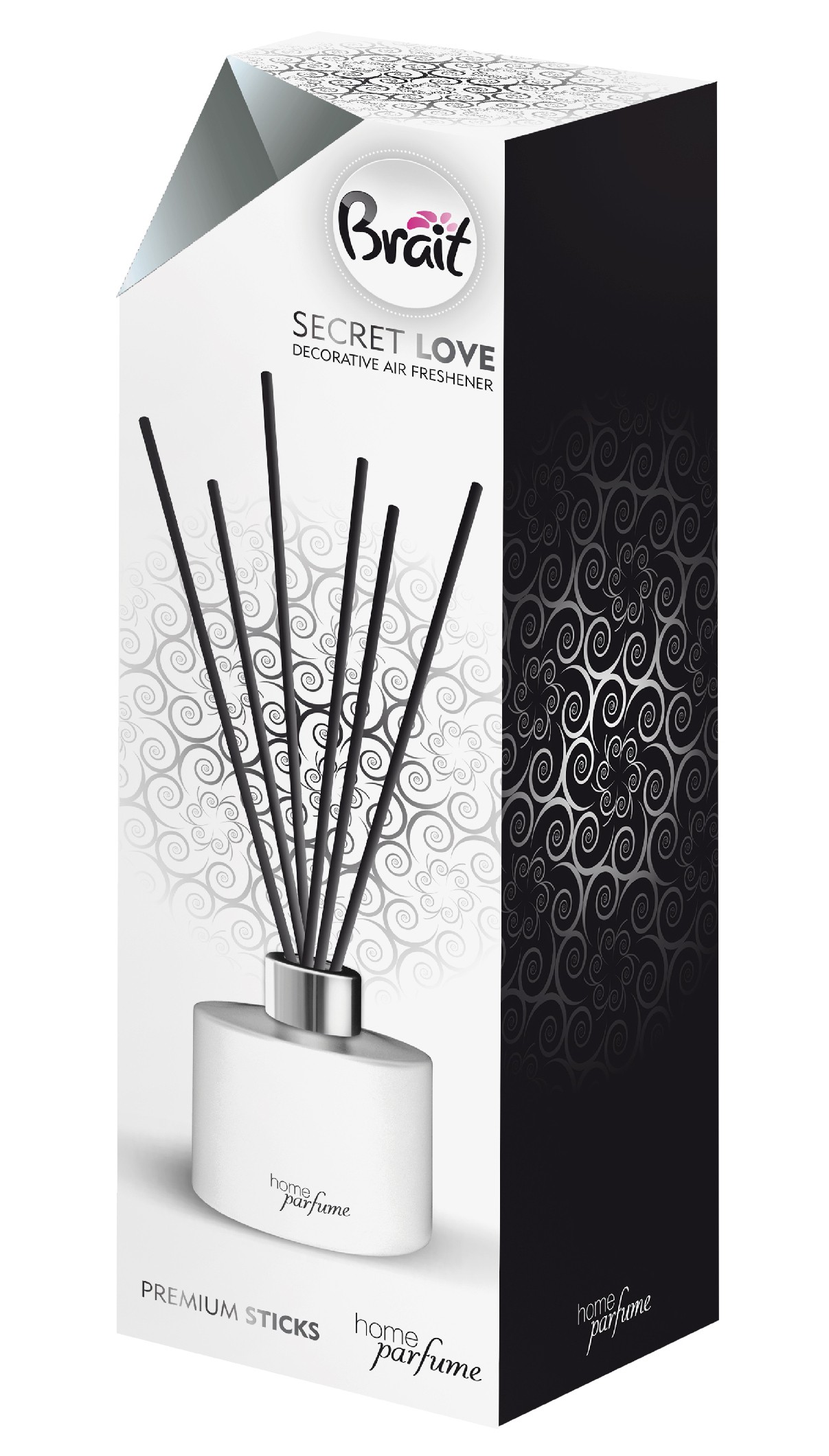 Brait Home Parfume Dekoratívny vonný olej + tyčinky Secret Love 100ml