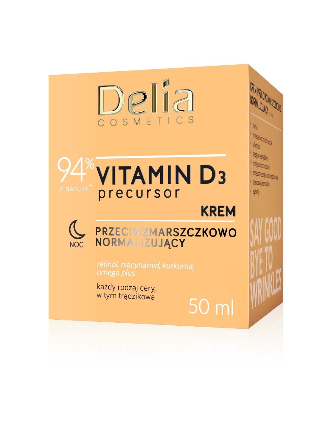 Delia Cosmetics Vitamin D3Prekurzor Nočný krém proti vráskam a normalizujúci 50 ml