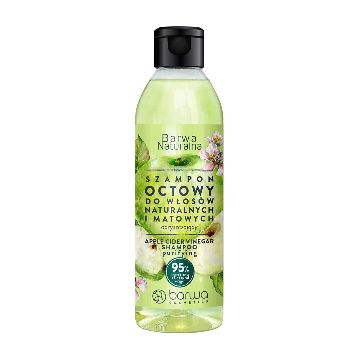 BARWA Natural Hair šampón na čistenie octom - prírodné a matné vlasy 300ml