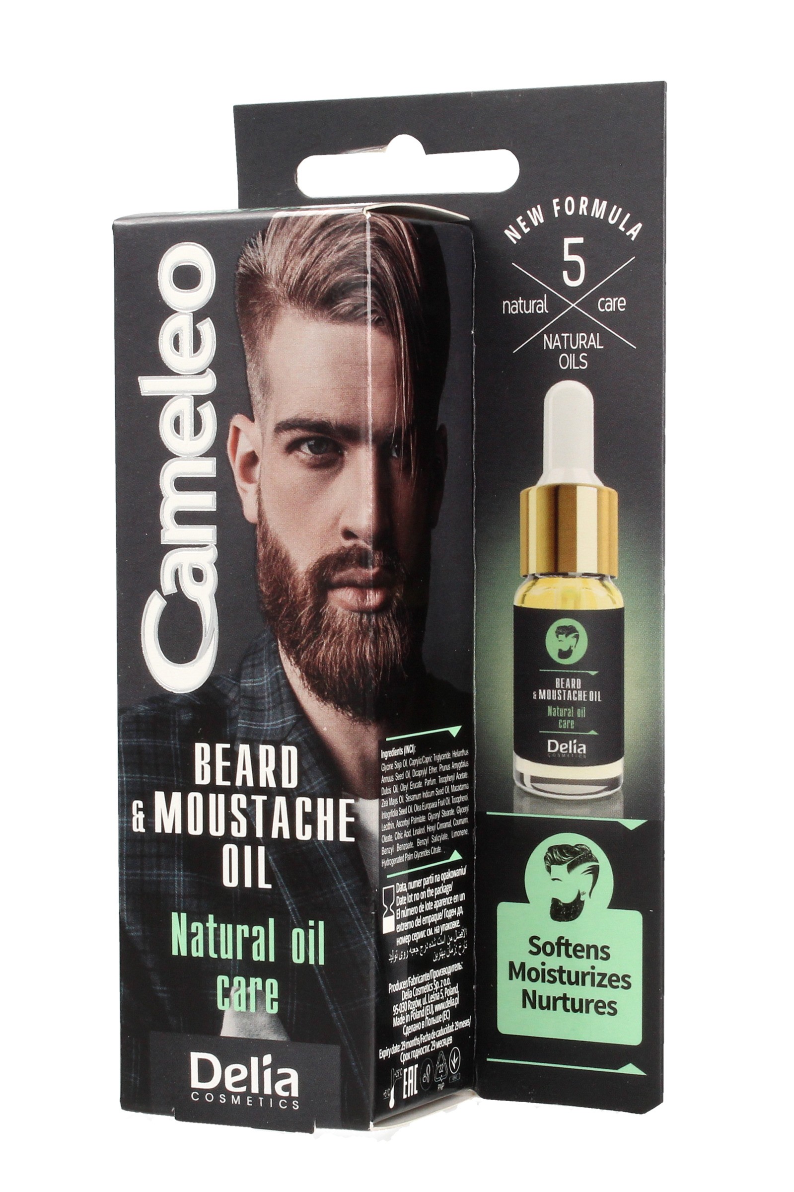 Delia Cosmetics Cameleo Men olej na bradu a fúzy 10ml