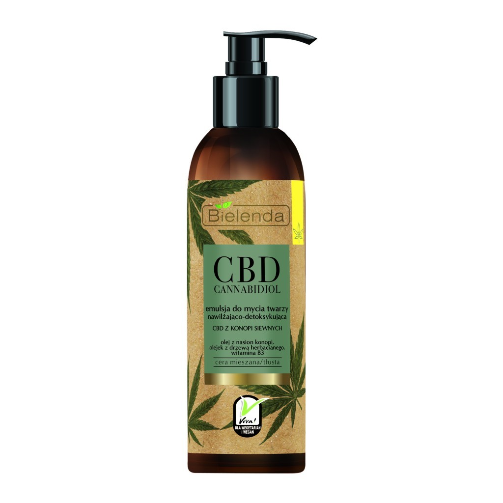 Bielenda CBD Cannabidiol hydratačno-detoxikačný čistiaci gél na tvár 150g