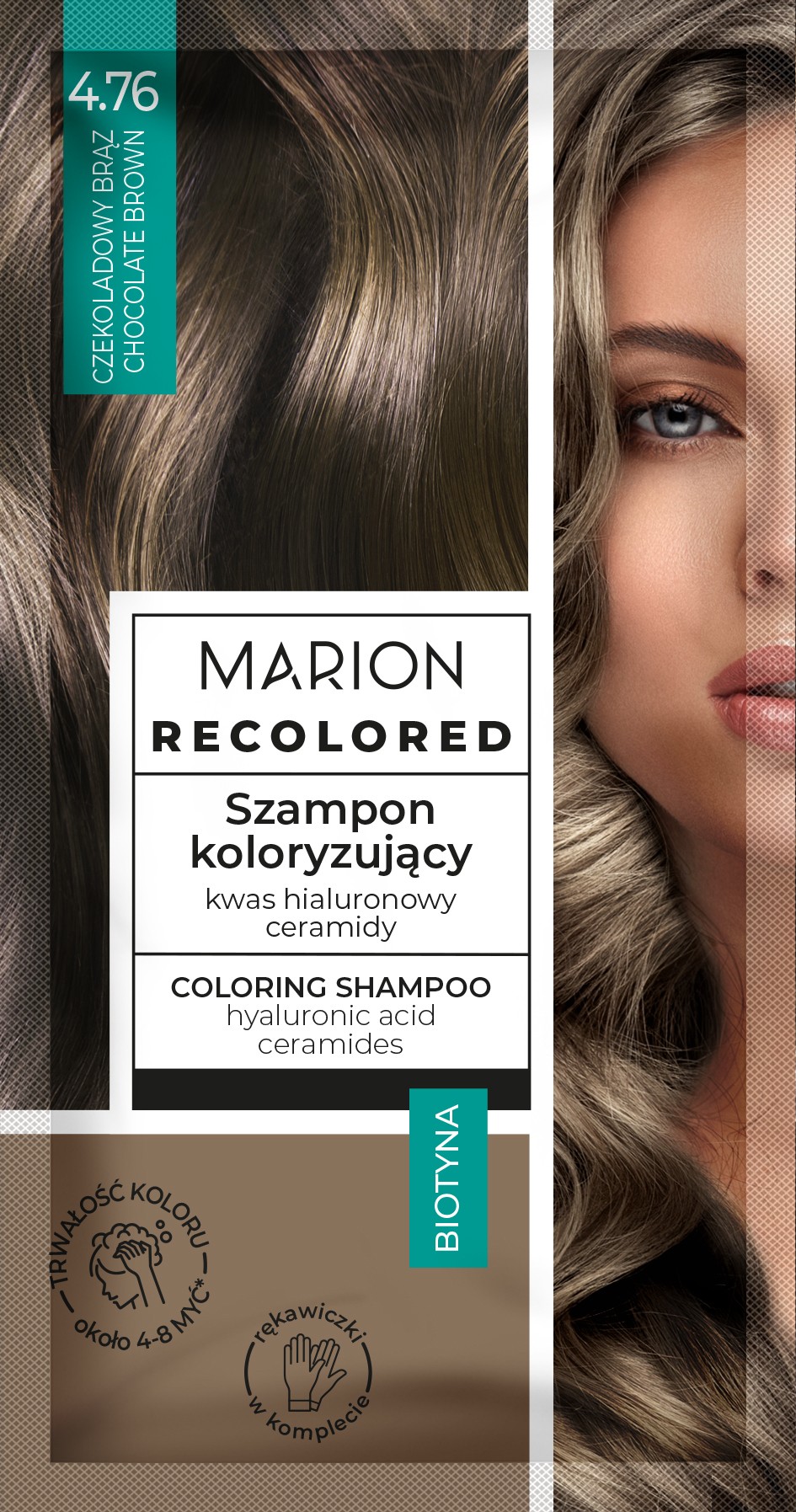 MARION Recolored Coloring šampón č.4.76 Čokoládovo hnedá 35 ml