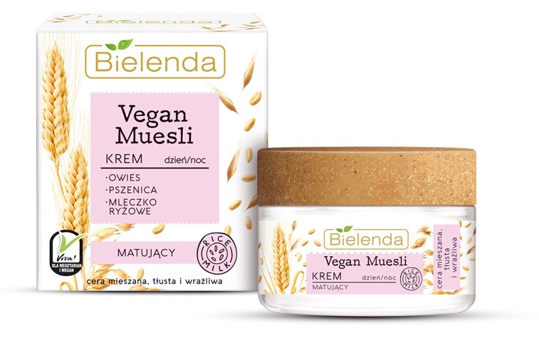 Bielenda Vegan Muesli Matujúci denný a nočný krém 50ml