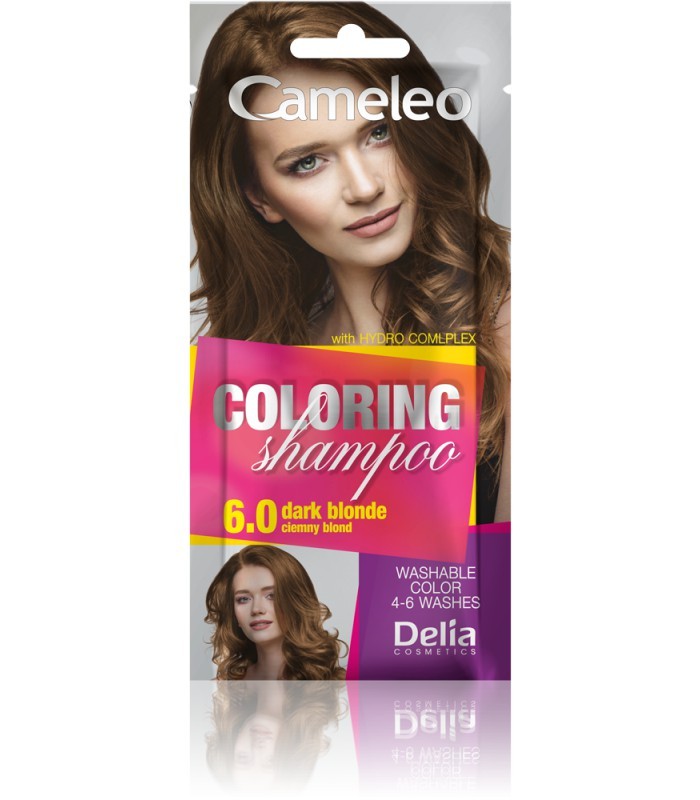 DELIA COSMETICS CAMELEO Farbiaci šampón č.6.0 Tmavá blond 40ml