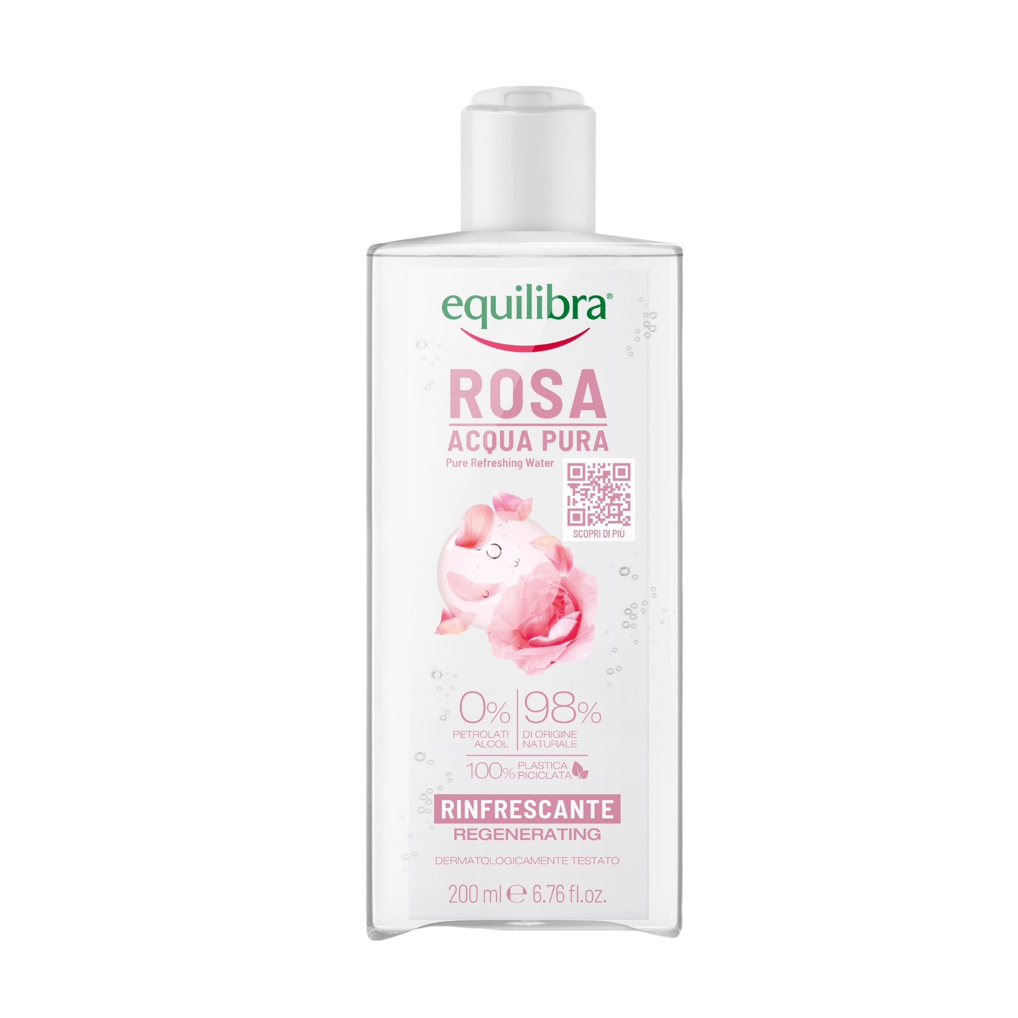 EQUILIBRA Rosa Osviežujúca čistá ružová voda 200ml