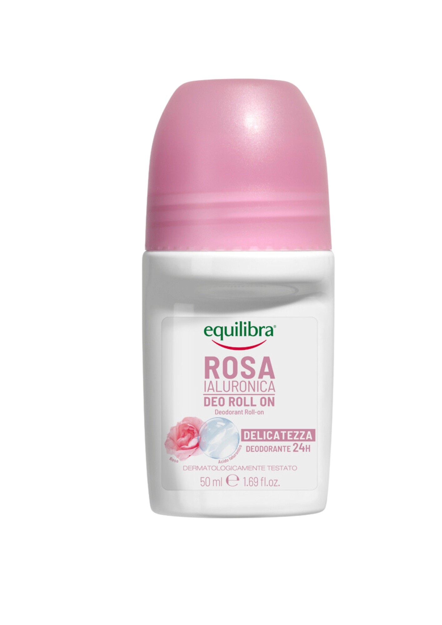 EQUILIBRA Rosa Ialuronica Roll-on deodorant 24H s kyselinou hyalurónovou 50ml