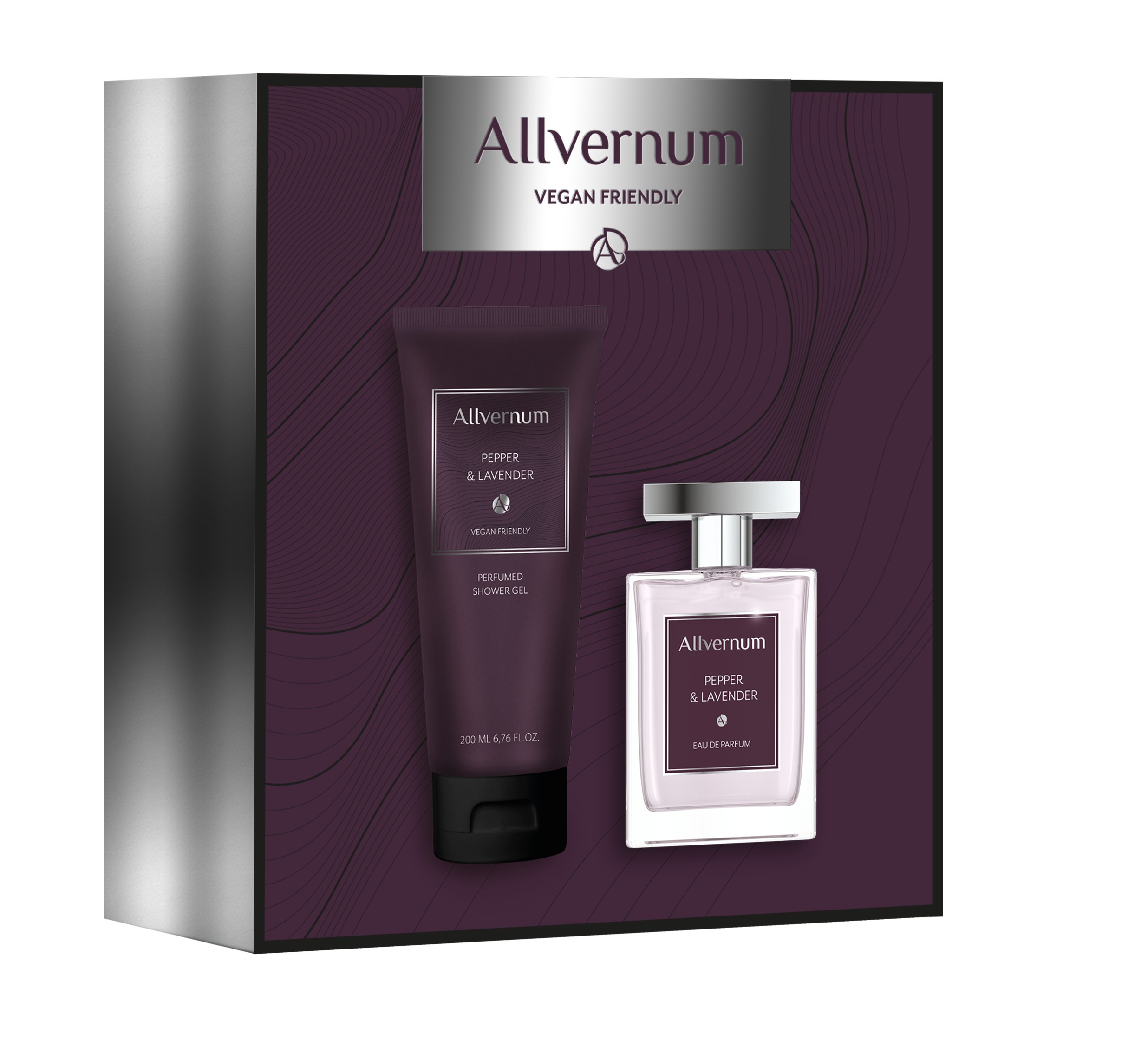 Allvernum Men Pepper & Lavender darčeková sada (perf. voda 100 ml + gél 200 ml) 1 bal.