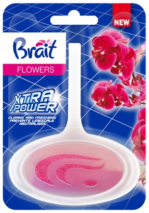 Toaletná kocka Brait Xtra Power - Flowers 40g