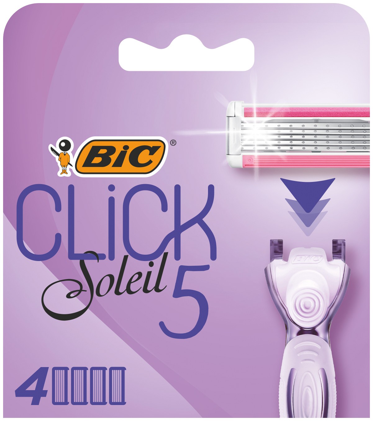 Bic System Click Soleil 5 dámske holiace kazety 1op.-4ks