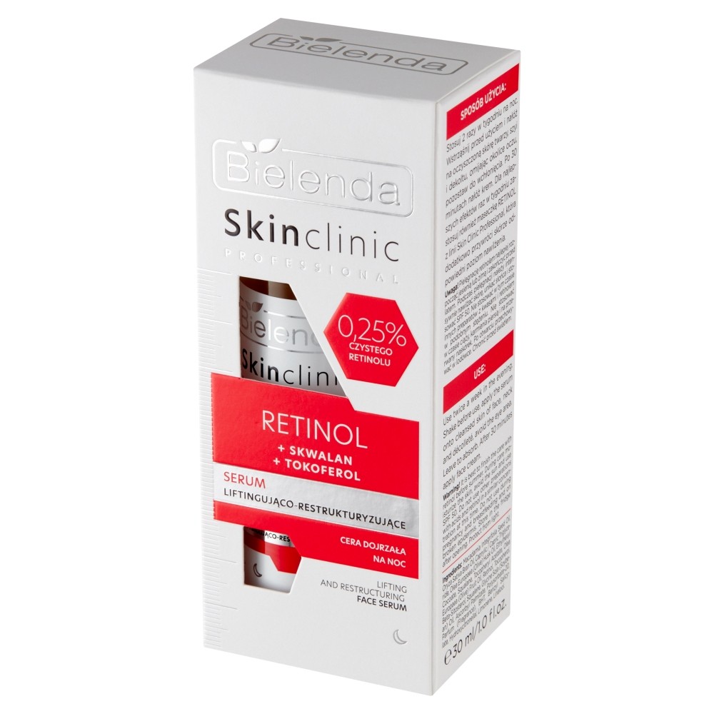 Bielenda Skin Clinic Professional Retinol Liftingové a reštrukturalizačné nočné sérum 30ml