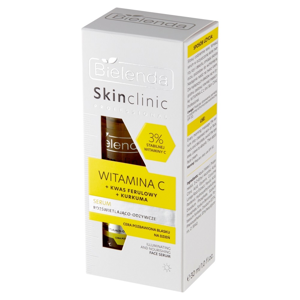 Bielenda Skin Clinic Professional Rozjasňujúce a revitalizačné denné sérum s vitamínom C 30ml