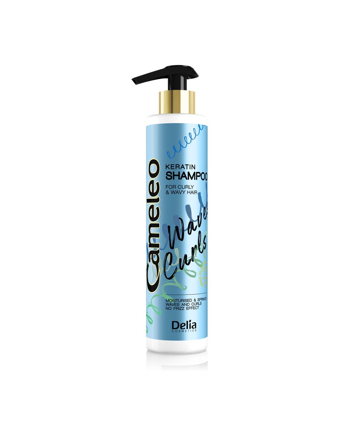 Delia Cosmetics Cameleo Waves Curls Keratínový šampón na kučeravé a vlnité vlasy 250ml