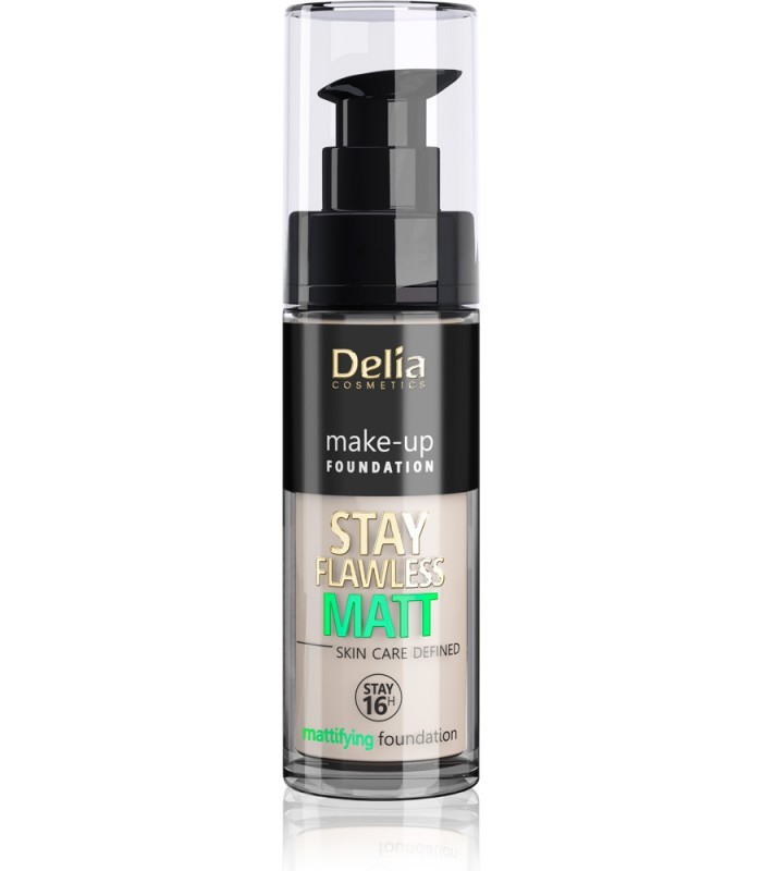 Delia Cosmetics Stay Flawless Matt zmatňujúci  make-up 16H 403 Vanille 30ml