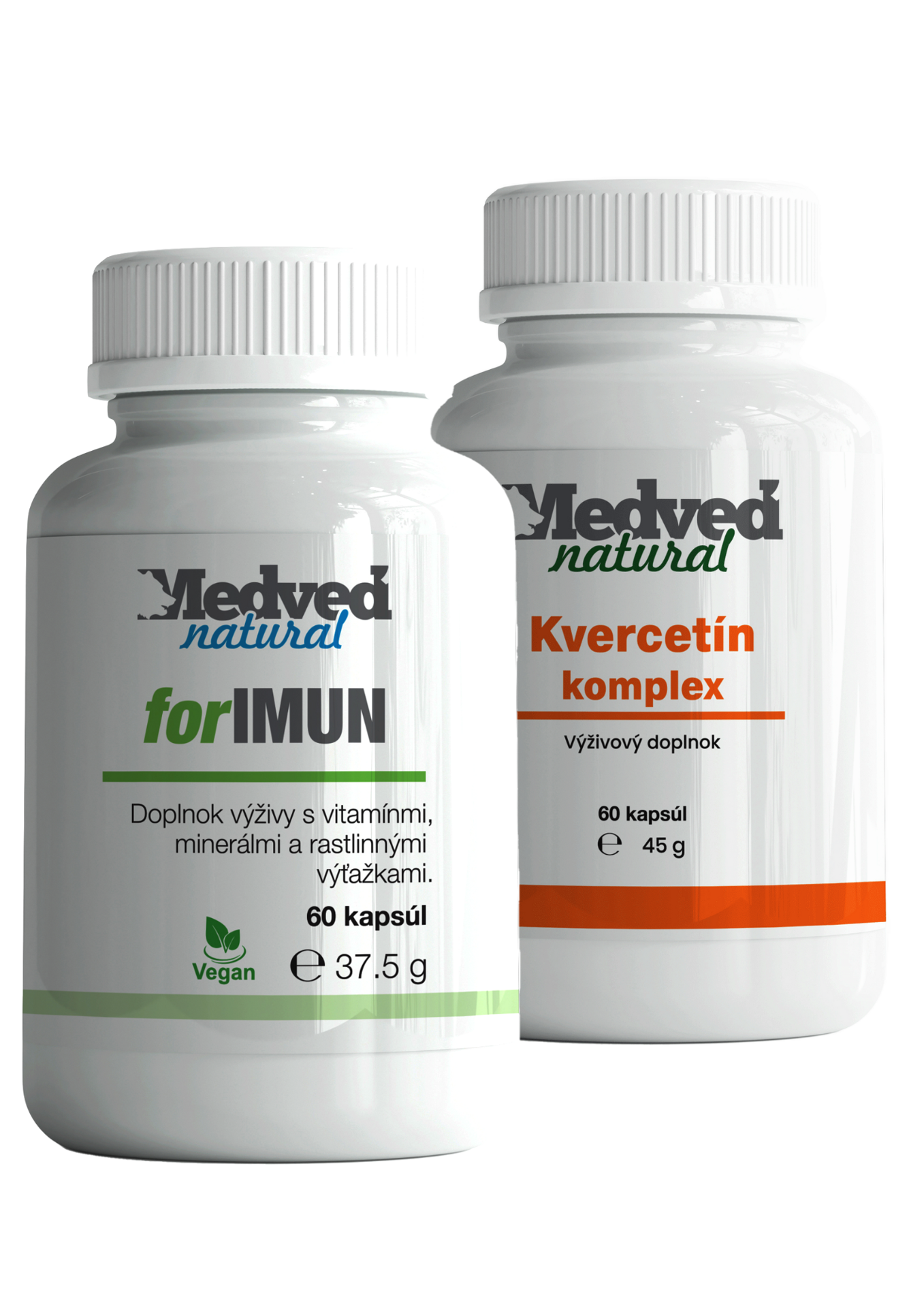 Medveď natural  forIMUN 60 kapsúl + Kvercetín komplex 60 kapsúl