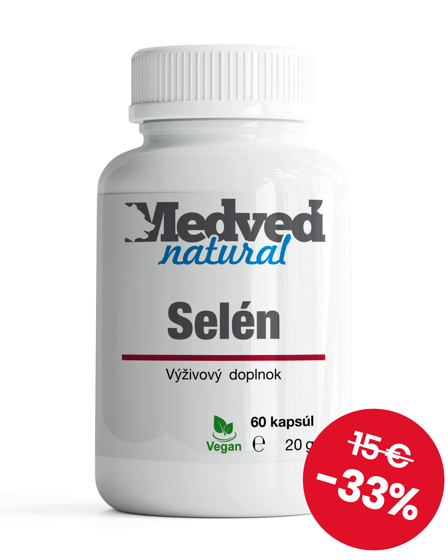 Medveď natural  Medveď natural Selén  60 kapsúl