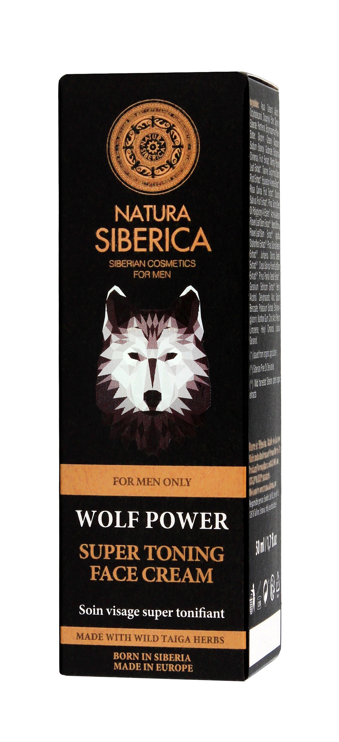 Natura Siberica Men Wolf Power Toning krém na tvár 50 ml