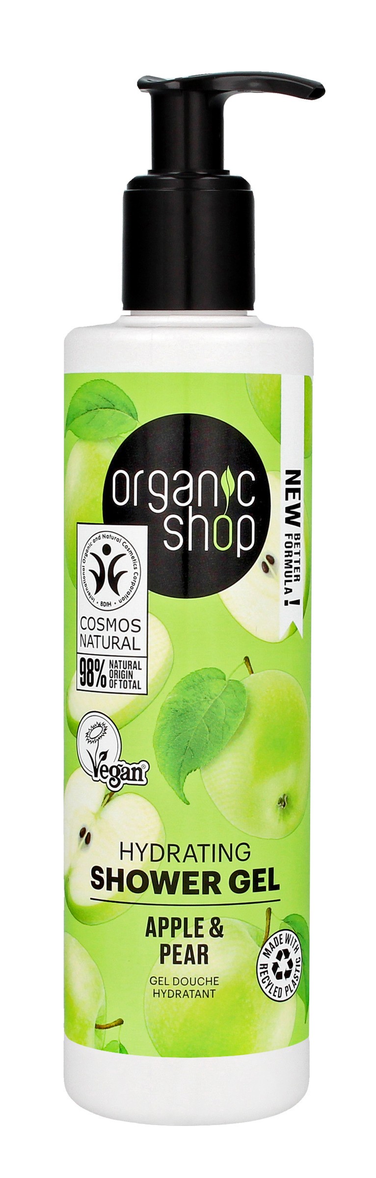 BIO SHOP VEGAN Apple & Hruška & Sprchový gél