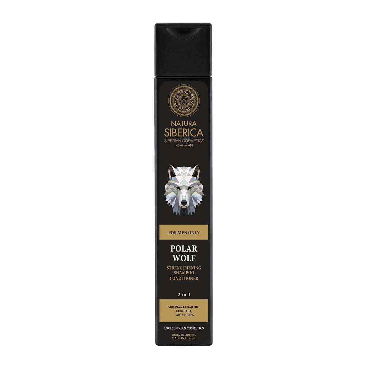 Natura Siberica Men zjemňujúci šampón na vlasy s kondicionérom 2v1 Polar Wolf pre mužov 250 ml