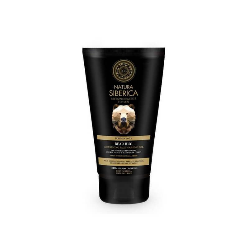 Natura Siberica Men Stimulating Bear Hug umývací gél na tvár pre mužov 150 ml