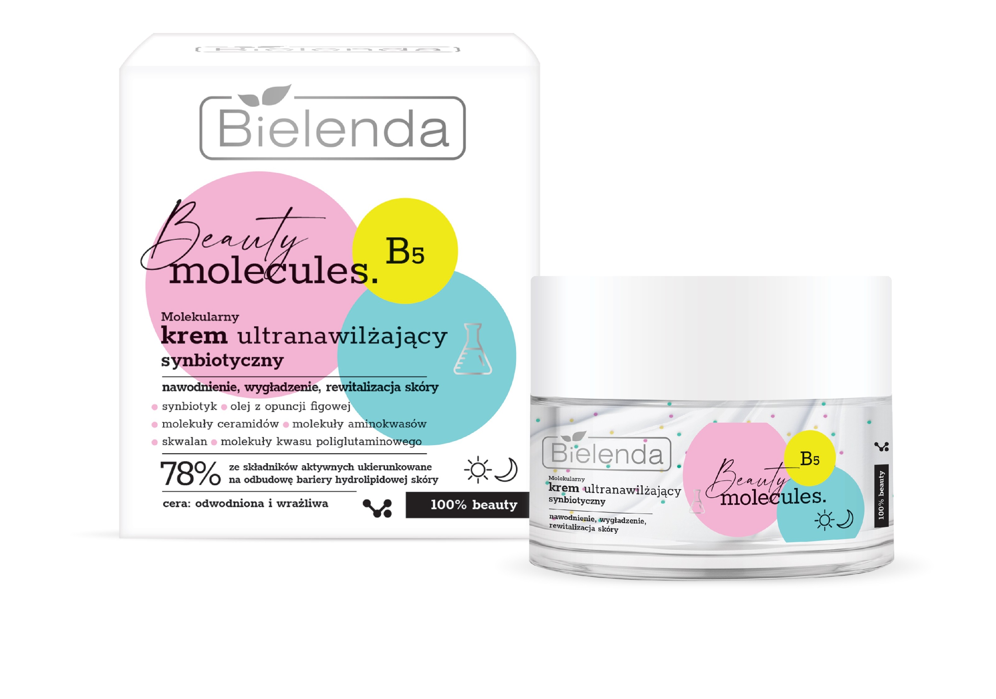 BIELENDA BEAUTY MOLECULES Molekulárny ultrahydratačný synbiotický krém 50 ml