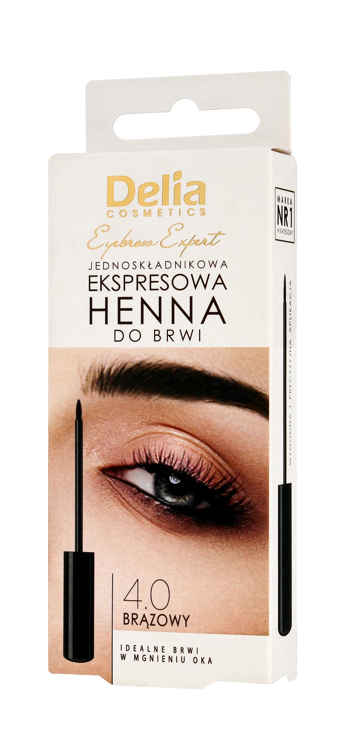 DELIA COSMETICS Eyebrow Expert Henna express hnedá