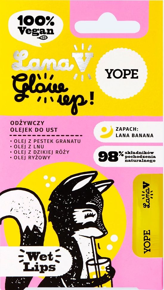 YOPE Lana V GLOW UP výživný olej na pery! 10 ml