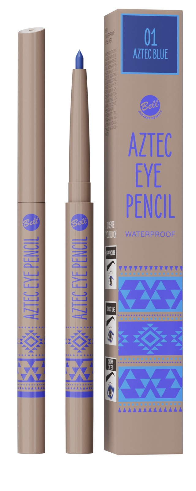 BELL Aztec Queen Eyeliner č. 01 Aztec Blue 1 ks