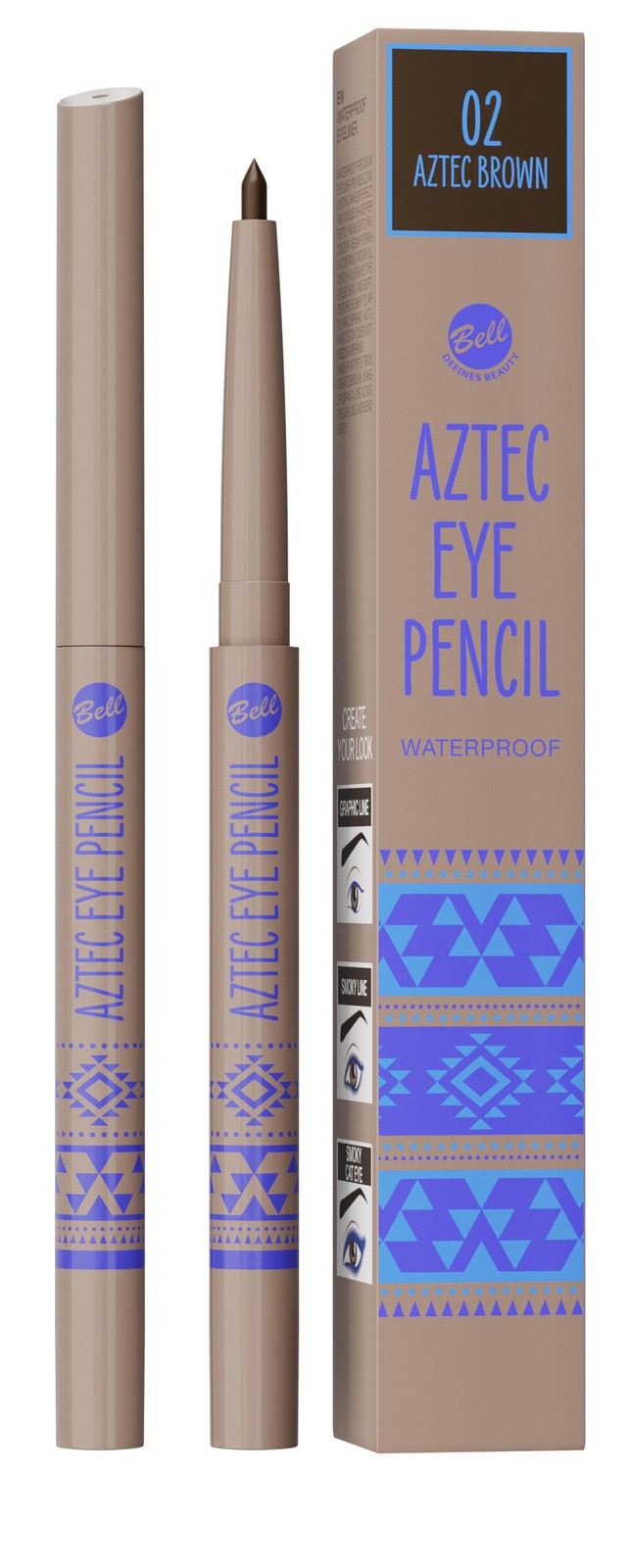 BELL Aztec Queen Eyeliner č. 02 Aztec Brown 1 ks