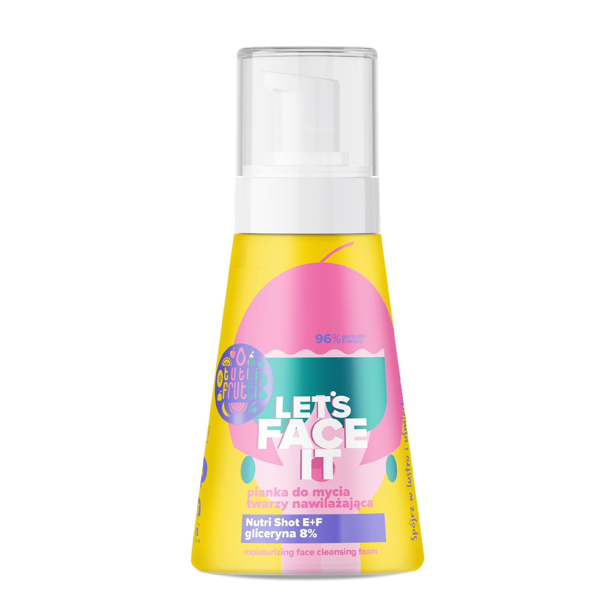 FARMONA Tutti Frutti Let`s Face It hydratačná čistiaca pena na tvár 250 ml