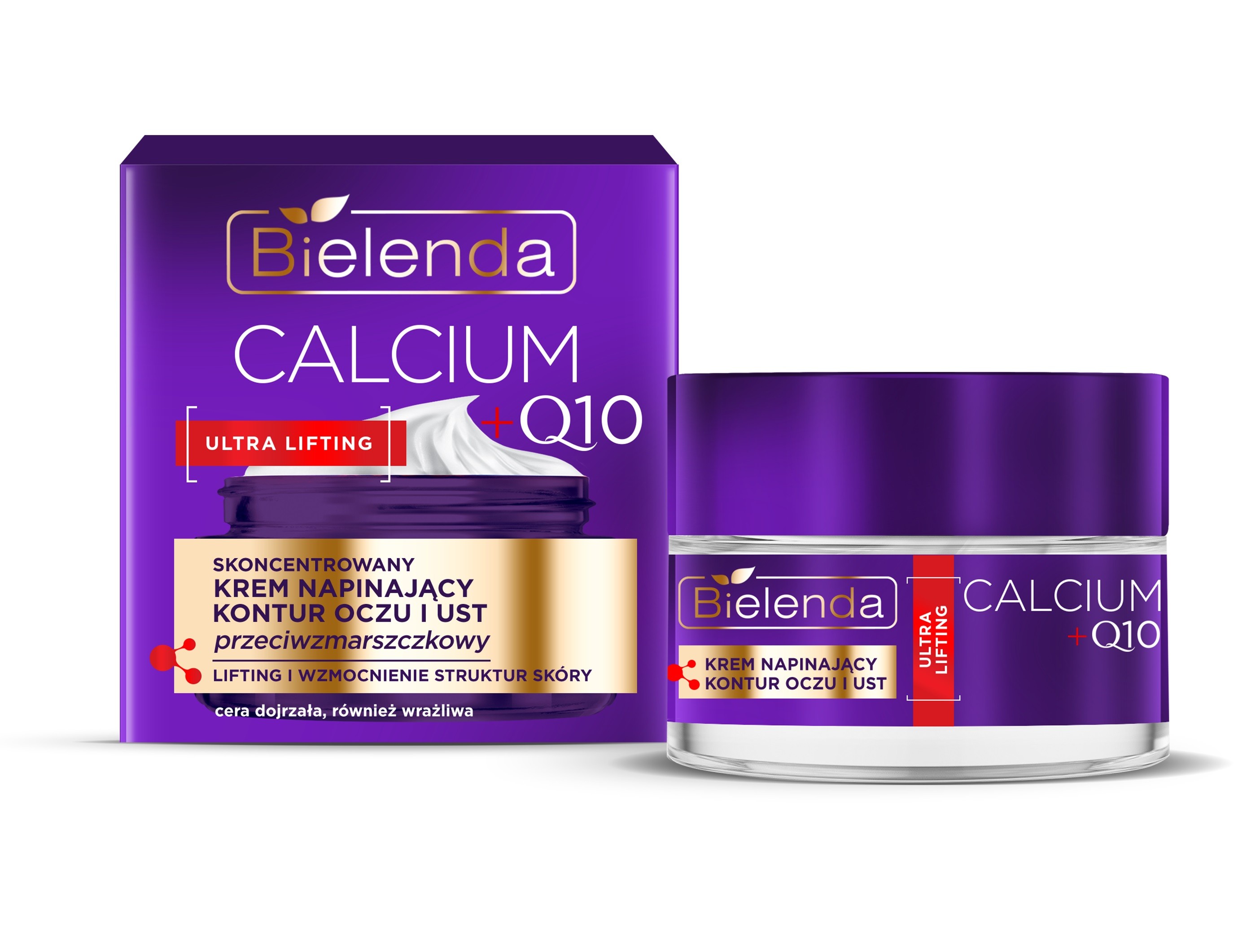 BIELENDA CALCIUM+Q10 Krém spevňujúci kontúry pier a očí 15ml