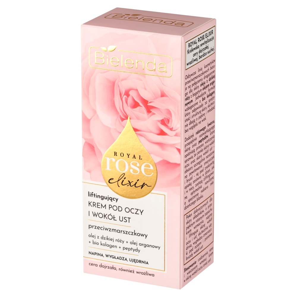 BIELENDA Royal Rose Elixir Liftingový krém pod oči a okolie pier 15 ml