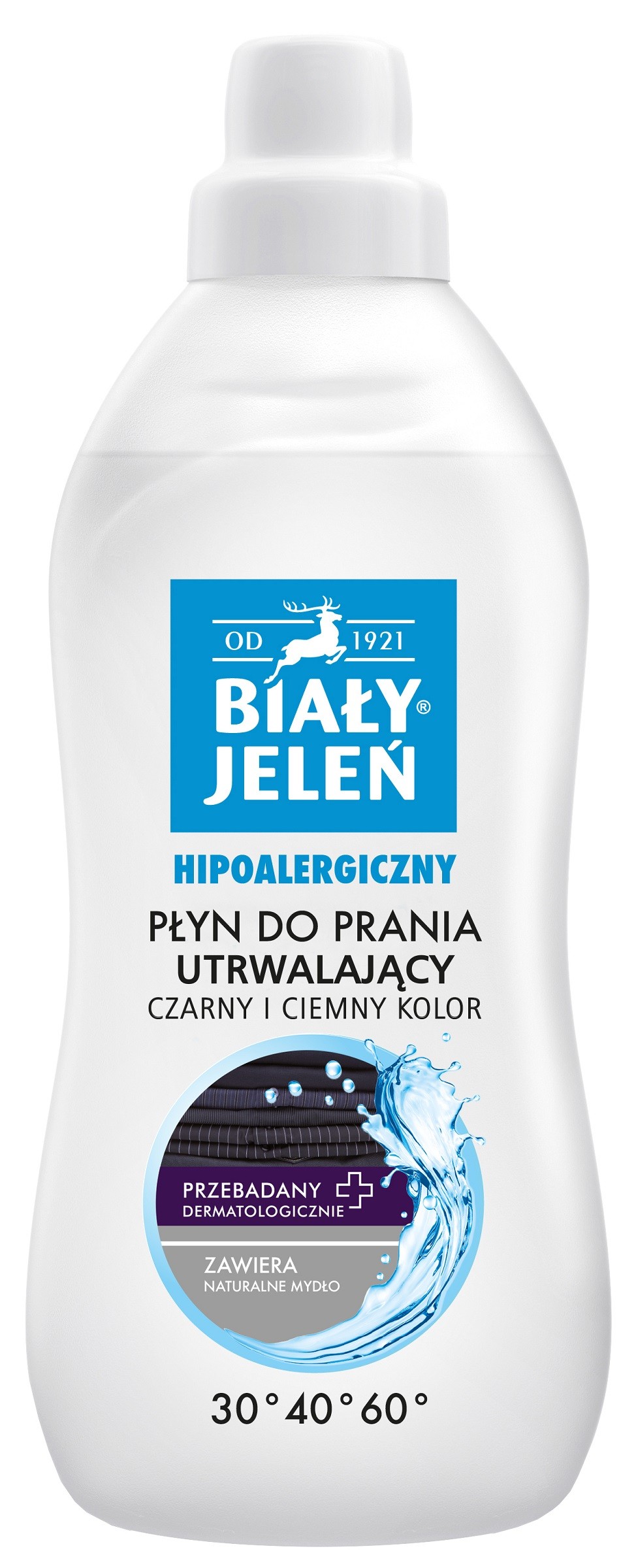 Biały Jeleń Hypoalergénny fixačný prací prostriedok - čierna a tmavá farba 1L